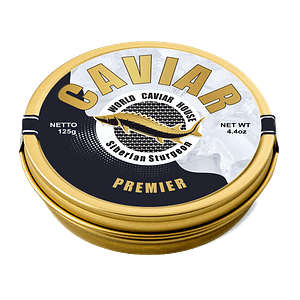 Experience luxury dining with our premium Siberian Sturgeon Caviar - 125g tin