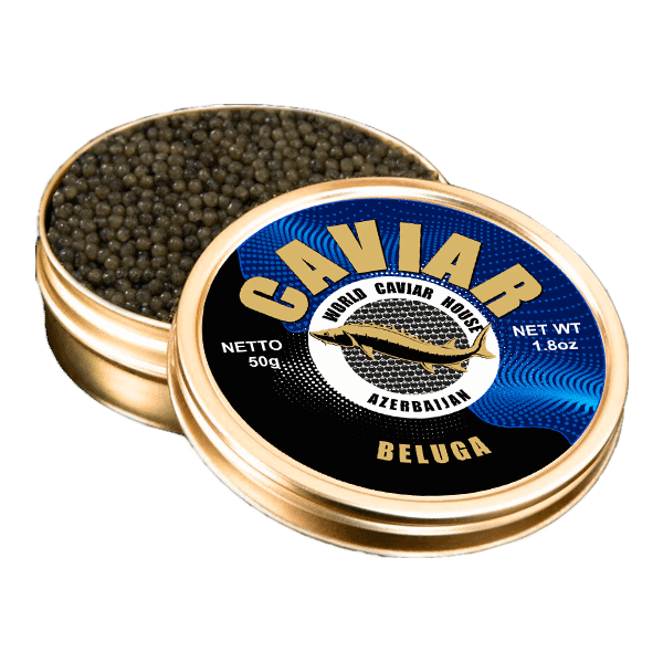 Indulge in the Finest Quality Beluga Caviar 50g - A Rare and Exquisite Delicacy for Gourmet Food Lovers