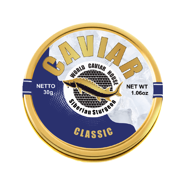 Indulge in the Delicacy of Siberian Sturgeon Caviar - Classic 30g Tin