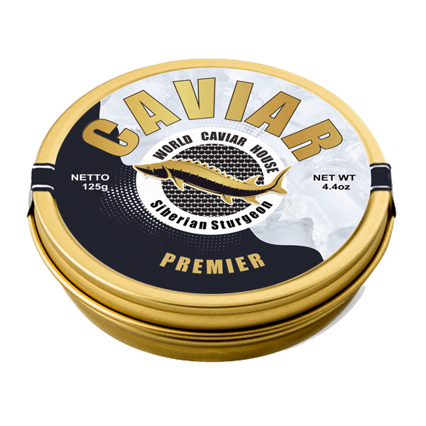 Experience luxury dining with our premium Siberian Sturgeon Caviar - 125g tin