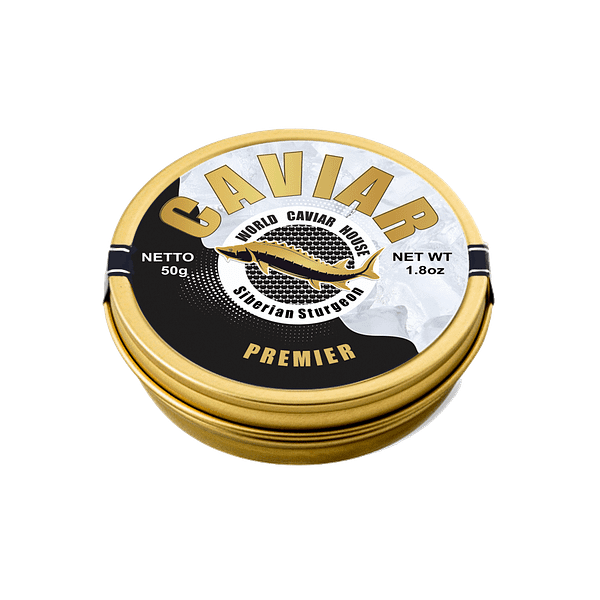 Indulge in our exquisite Siberian Sturgeon Caviar Premier - 50g tin