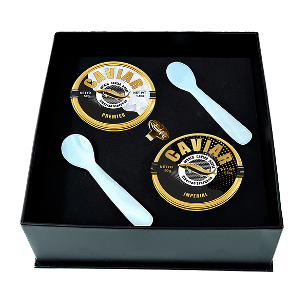 Experience the Richness of Caviar with Our Caviar Kit - Caviar Imperial 50g + Premier Caviar 50g